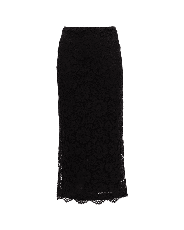 Women Black Lace Skirt