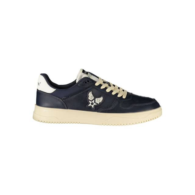 Blue Polyurethane Men's Sneaker
