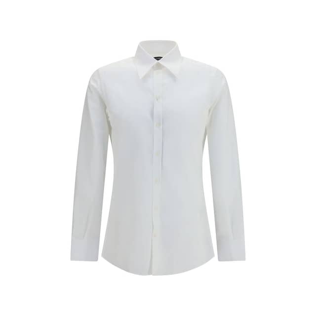 White Cotton Dress Shirt