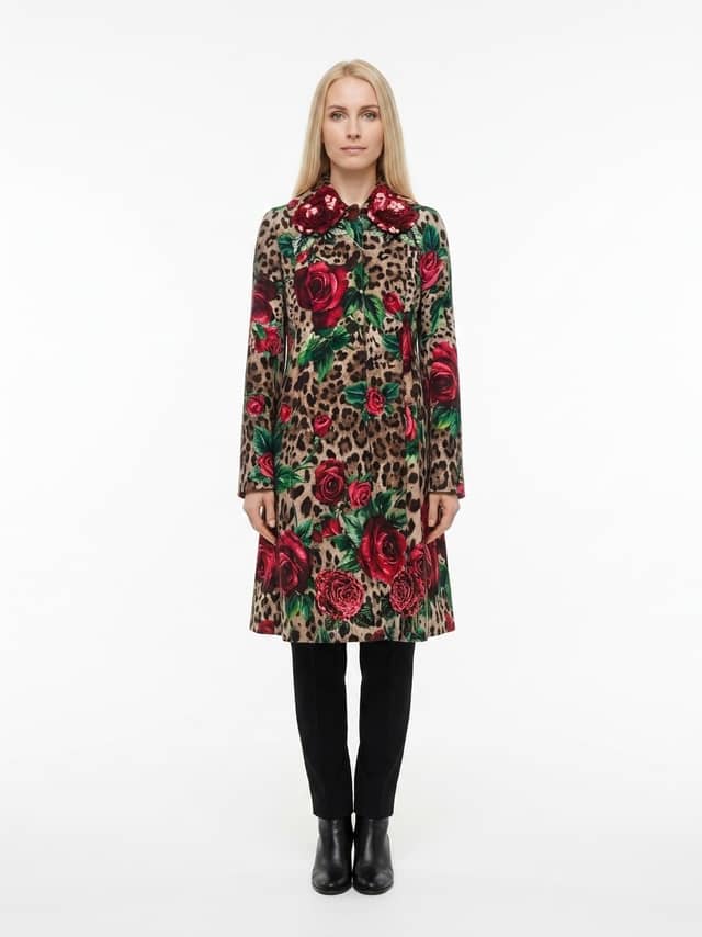 Multicolor Wool Coat