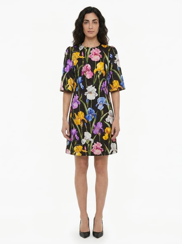 Multicolor Cotton Casual Dress