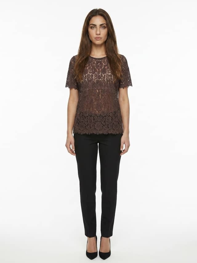 Brown Cotton T-Shirt