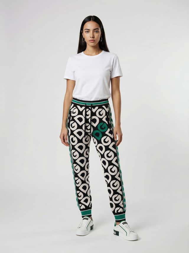 Multicolor Polyamide Joggers (Workout Pants)