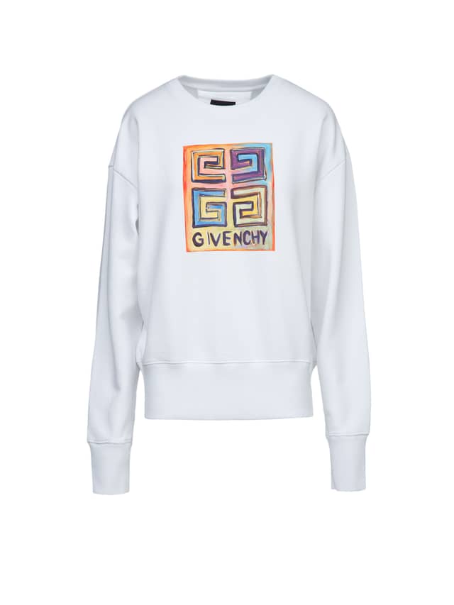 White Cotton Sweatshirt
