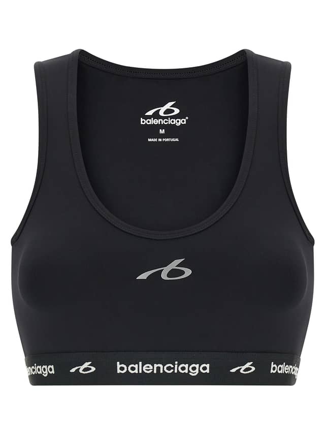 Black Polyamide Sport Bra