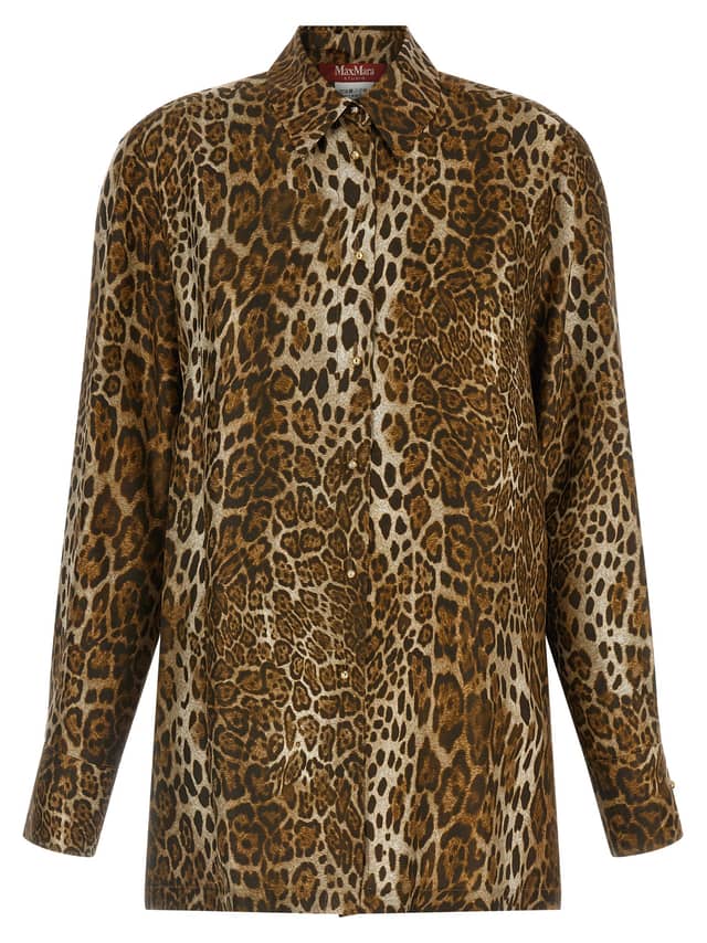 Brown Silk Blouse