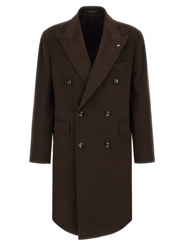 Brown Virgin Wool Coat