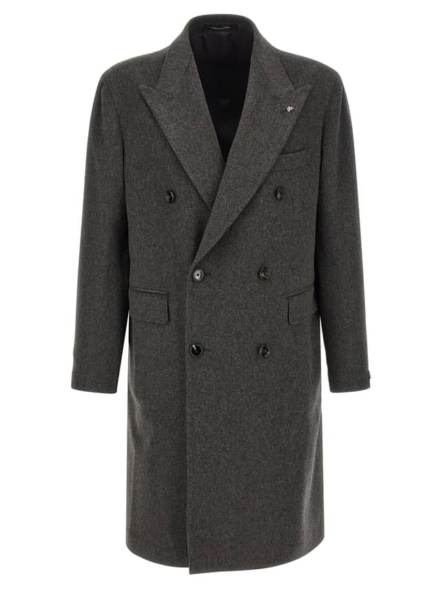 Gray Virgin Wool Coat
