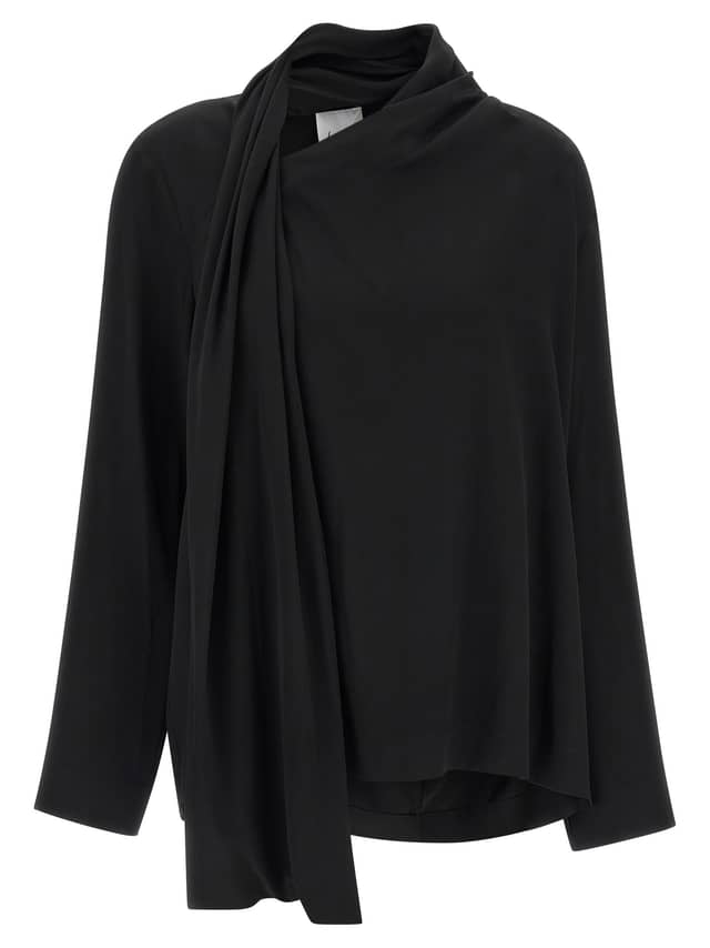 Black Viscose Blouse
