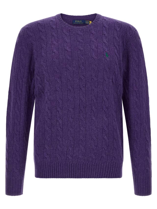 Purple Wool Cardigan