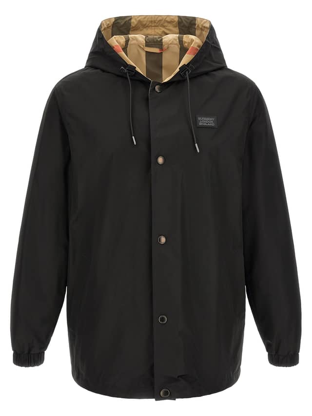 Black Polyester Coat