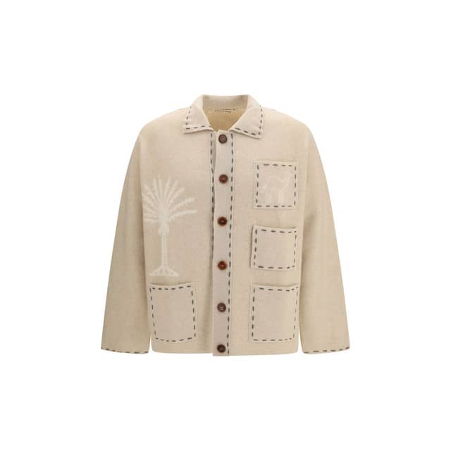 Beige Cashmere Cardigan