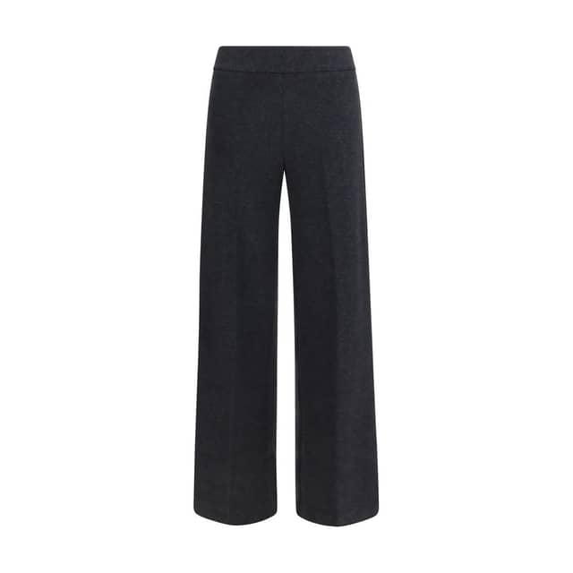 Gray Cotton Casual Pants