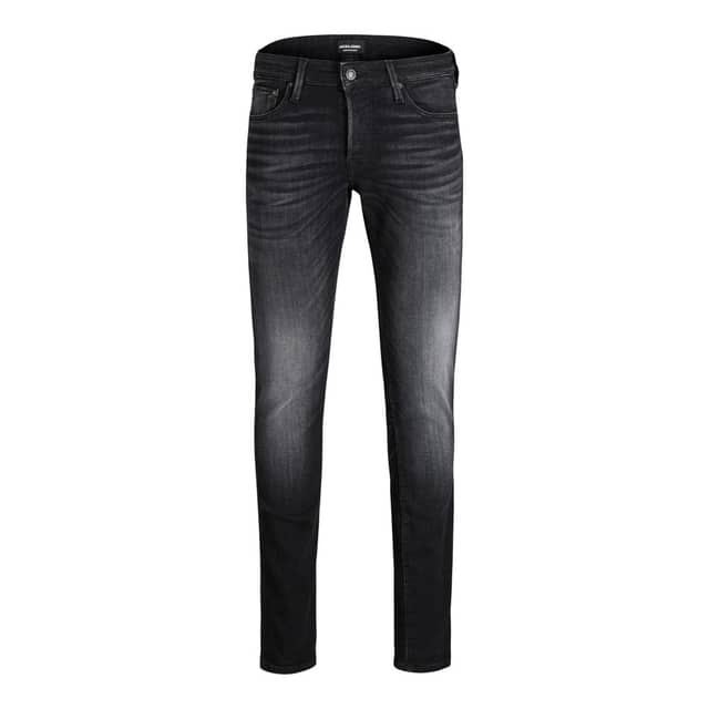 Black Cotton Skinny Jeans
