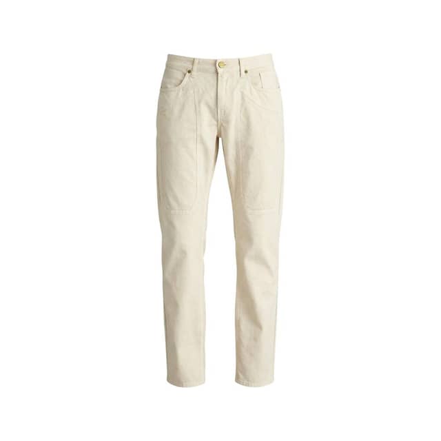 White Elastane Skinny Pants