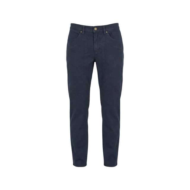 Blue Elastane Skinny Pants