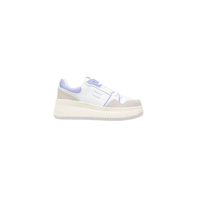 White Suede Leather Chunky Sneakers