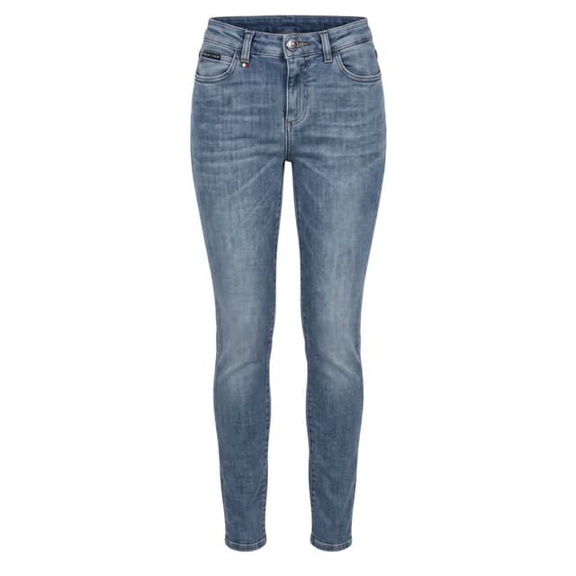Blue Cotton Women Jean
