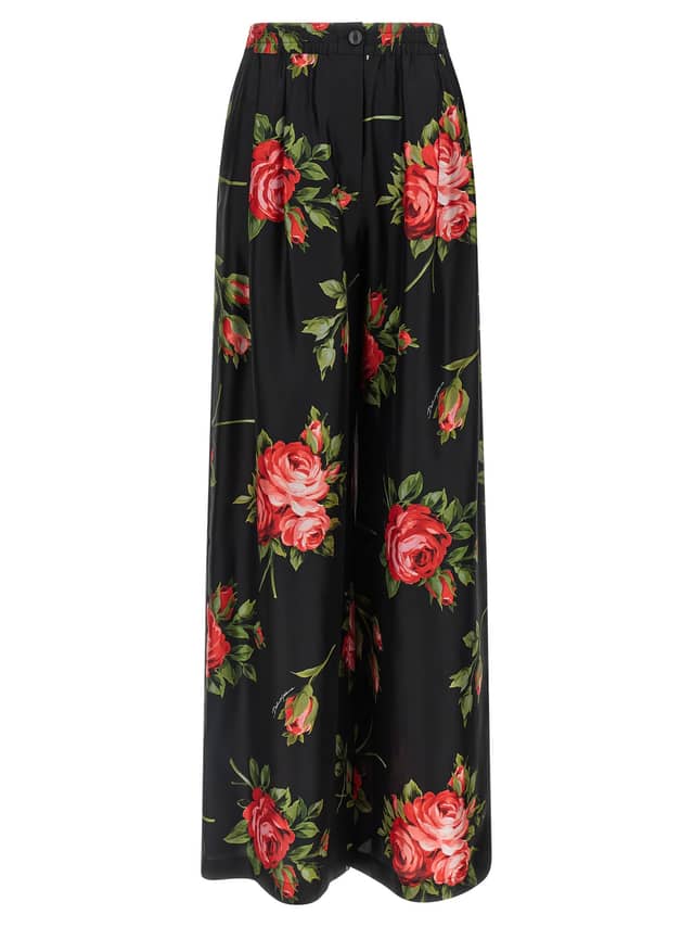 Black Silk Pants