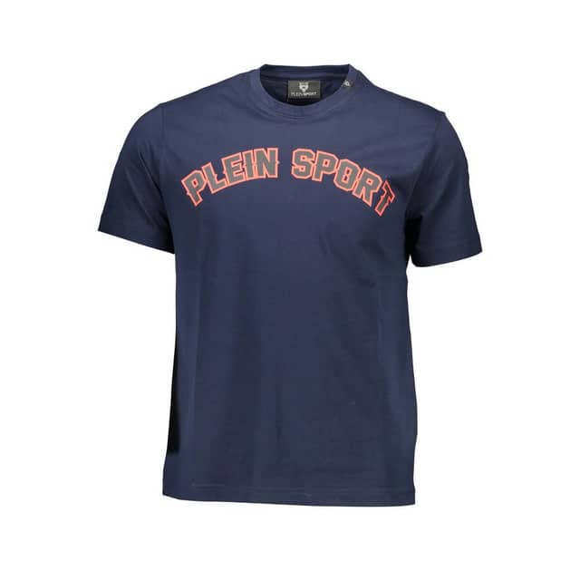 Blue Cotton Men's T-Shirt