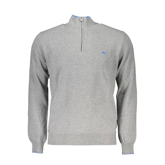 Grey Viscosa Mens Sweater